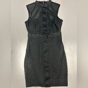 Fashion Nova sleeveless black texture mini dress medium